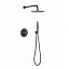 Conjunto de ducha termostatico Monza negro mate de Imex